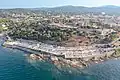 Aerial view of the cemetery of Saint-Tropez