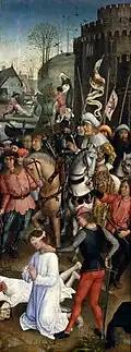 Martyrdom of Saints Crispin and Crispinian, Aert van den Bossche, 1490