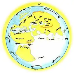 Image 33Al-Masudi's world map (10th century) (from History of cartography)