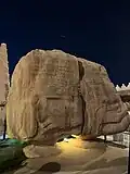Al Naslaa rock formation from Tayma oasis