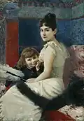 Irene von Keller with her son Balthasar, 1888