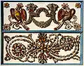 Illustration from an 18th-century book, edited by Albertus Seba. These decorative arrangements were a popular way to display seashells at the time