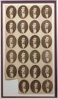 Hesler-Lincoln, salt-printed for 1860 campaign use.