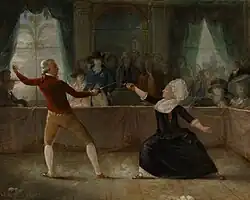 Alexandre-Auguste Robineau (1747-1828) - The Fencing-Match between the Chevalier de Saint-George and the Chevalier d'Eon