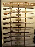 This collection contain smoothbore flintlocks converted into percussion muskets, some with their barrels rifled