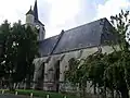 Around the church