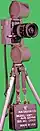Alpa 11el (with 11e meter) Black. Mounted in a 100-foot Magazine back, with motor drive. Lens is 500–800 Mirror Zoom. Battery pack below is custom made for this setup. Photo taken with an Alpa 11el, by James Eager
