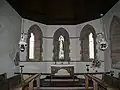 Nantgwyllt Church. Chancel