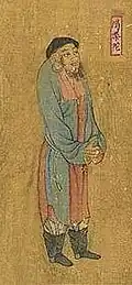 An ambassador from Qiepantuo to the Tang dynasty, in The Gathering of Kings, 650 CE