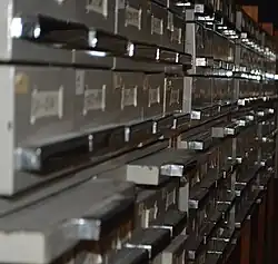 An analog catalog.