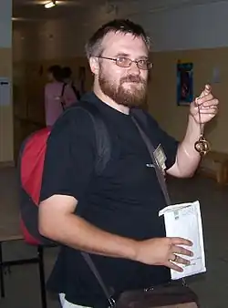 Andrzej Pilipiuk at Polcon in 2006