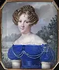 Portrait of his daughter, Princess Sophia Khovanskaya (1810–1867), maid of honor since 1827, wife of Sergey Kokoshkin since 1829