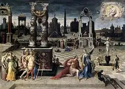 Augustus and the Sibyl, by Antoine Caron, Louvre Museum