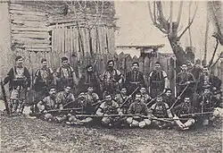 Petkov (far left) and his band.