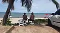 The beach