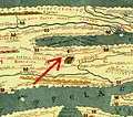 Aquae Calidae on Tabula Peutingeriana