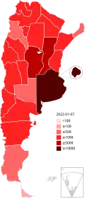 Number of confirmed COVID-19 deaths by province.