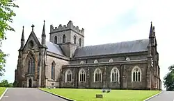 low-slung cathedral