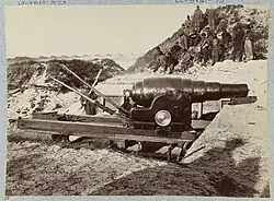The Armstrong gun at the fort