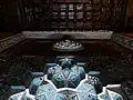 A top view of the mihrab (prayer niche) at the Arslanhane Mosque, Ankara