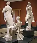 Sculpture group from the Getty Museum (rear view)