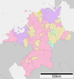 Location of Ashiya