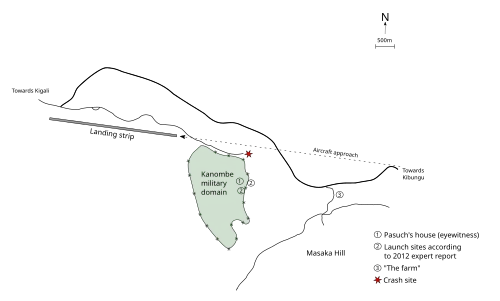 Map of the airport and its surroundings.[39]