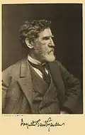 Augustus Saint-Gaudens, who sculpted the monument, photographed in 1905
