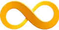 Gold infinity loop, following Julian Morgan's 2018 push to use gold for autism