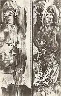 Bagh Caves, Painting of a Bodhisattva