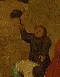 Twirling a hat on a stick