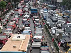 A traffic jam