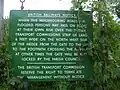 Old British Rail signage near the station