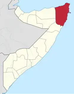 Location in Africa