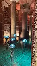 Statues in Basilica Cistern