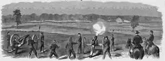 Battle of Champion Hill, Harper's Weekly, Volume: 1863, Issue: 06/20. Sketched by Theodore R. Davis.