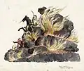Bayard escapes from Mount Vulcanus 1888