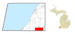 Location within Berrien County