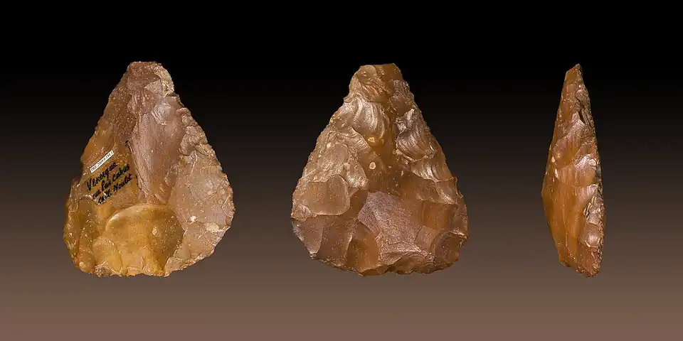 A biface found in Venerque, France