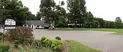 Panoramix view of the Blackman Community Club building and grounds at Blackman, an unincorporated community in Rutherford County close to Interstate 840 near Murfreesboro, Tennessee.