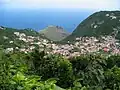 Windwardside, with Old Booby Hill in the background