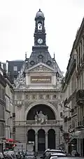 Main façade on rue Bergère at the northern end of rue Rougemont, viewed from boulevard Poissonniere