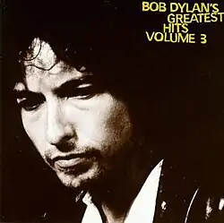 A black-and-white photograph of Dylan's face