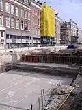 Construction of De Pijp station roof, June 2006