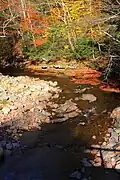 At the confluence of the tributary Beth Run