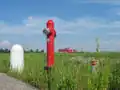 Image 22A fire hydrant in Alkmaar, the Netherlands. Fire hydrants are a source of water provided by most metropolitan communities to enable firefighters to tap into the municipal water supply to assist in extinguishing a fire.