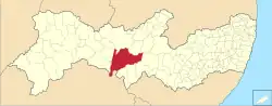 Location of Floresta in Pernambuco