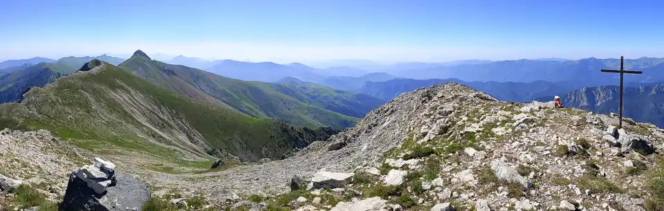 SE view, with the Pizzo d'Ormea