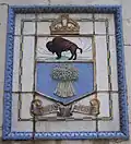 Regina coat of arms on the bridge