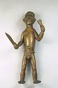 Male Nude Holding Knife and Horn, Brooklyn Museum